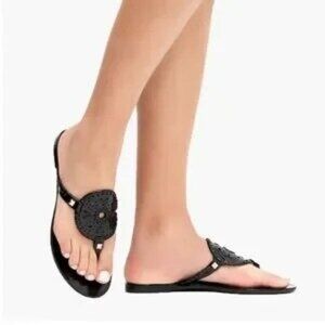 Jack Rogers Georgica Black Studded Jelly Sandals